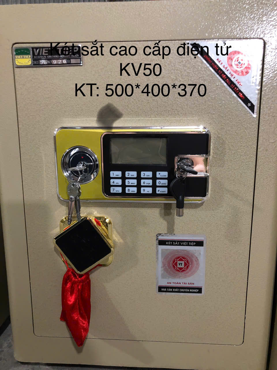 Két sắt KV50 – 500x400x370 – Khóa Điện Tử